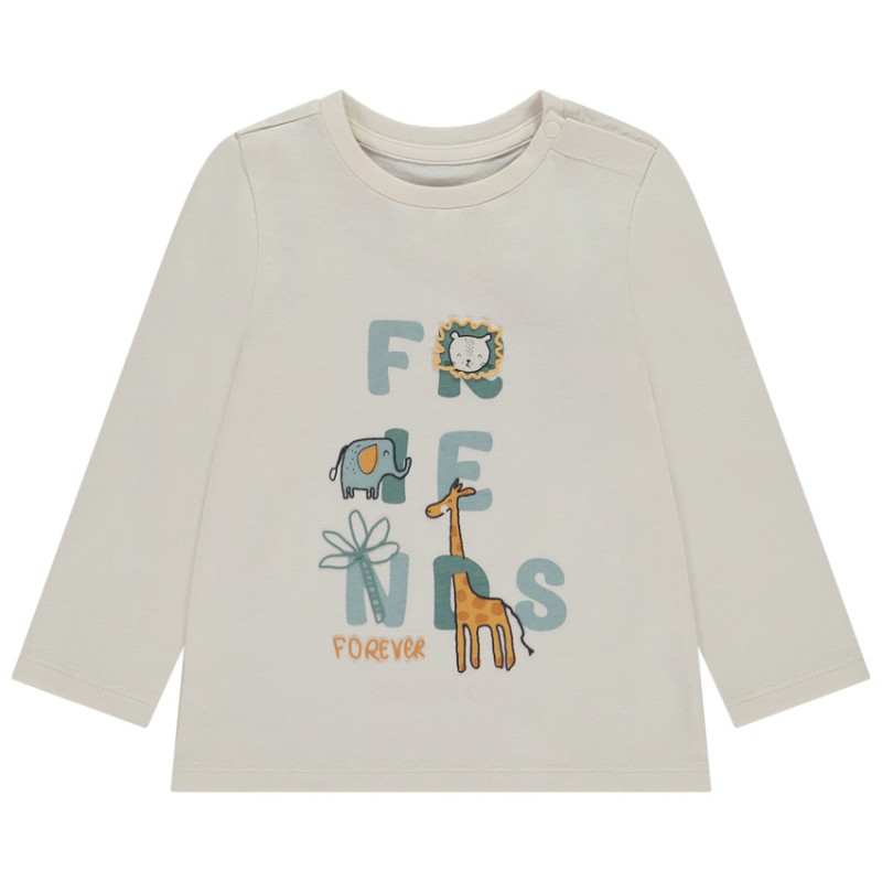 T-shirt manches longues print fantaisie pour bébé garçon