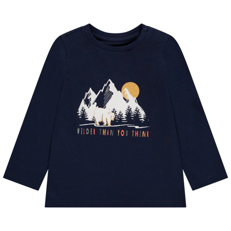 T-shirt manches longues print fantaisie pour bébé garçon