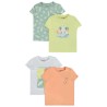 Lot de 4 t-shirts manches courtes fantaisie pour bébé garçon
