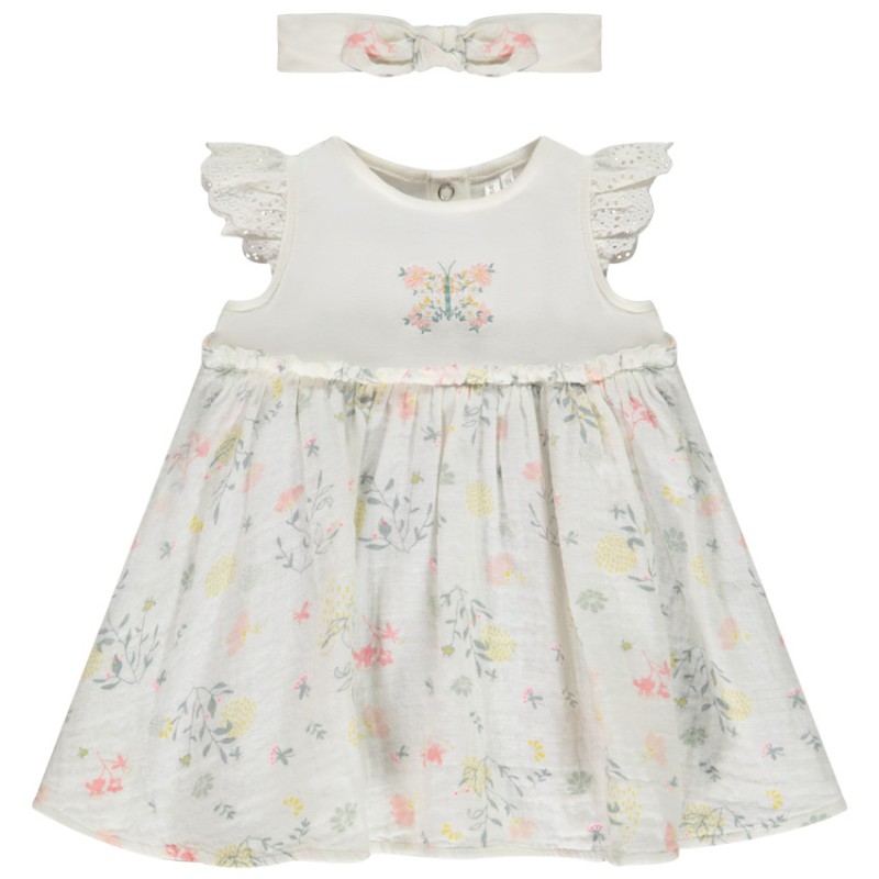 Ensemble 2 pièces imprimé floral pour bébé fille
