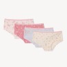Lot de 4 shorties fantaisie fille