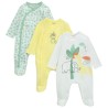 Lot de 3 dors-bien fantaisie pour bébé garçon avec ouverture