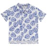 Chemise manches courtes imprimé feuilles garçon