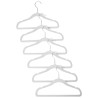 Lot de 6 cintres en velours gris