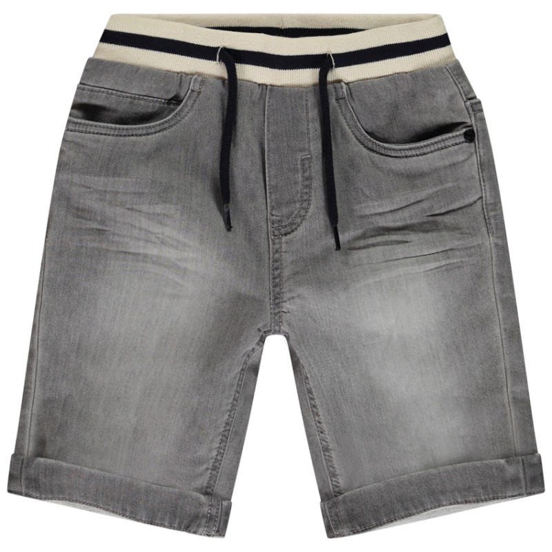 Bermuda effet jean avec taille fantaisie élastiquée garçon