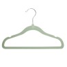 Lot de 6 cintres en velours vert