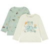 Lot de 2 t-shirts manches longues fantaisie pour bébé garçon
