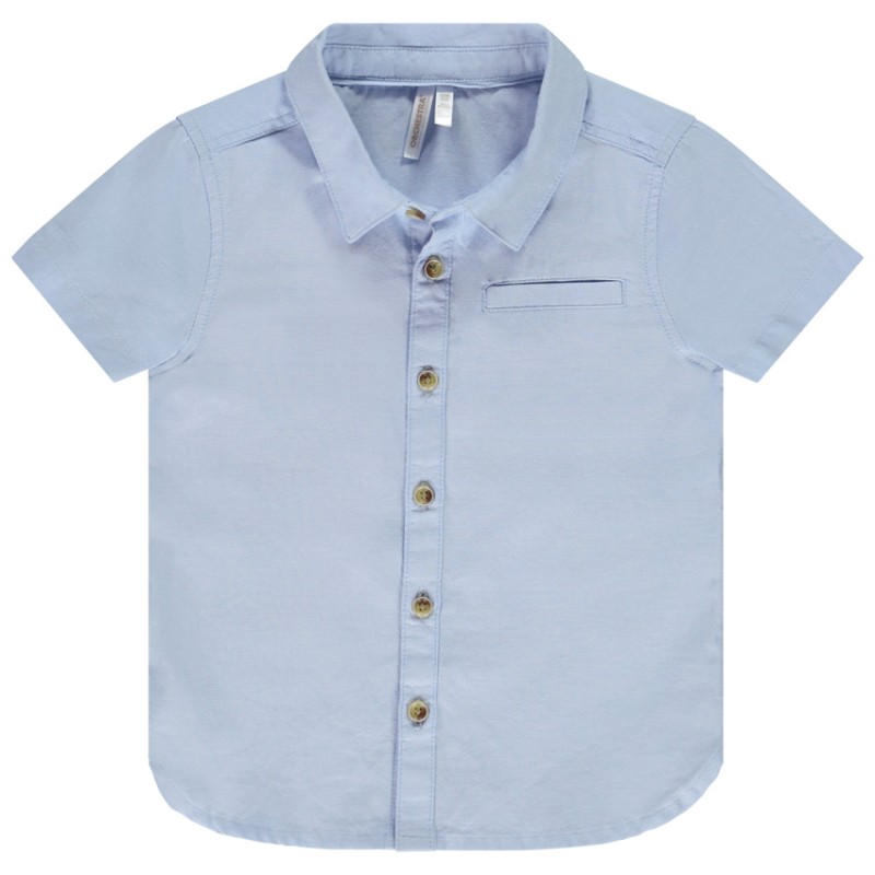Chemise manches courtes uni pour bébé garçon