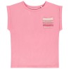 T-shirt manches courtes avec poche fantaisie en crochet fill