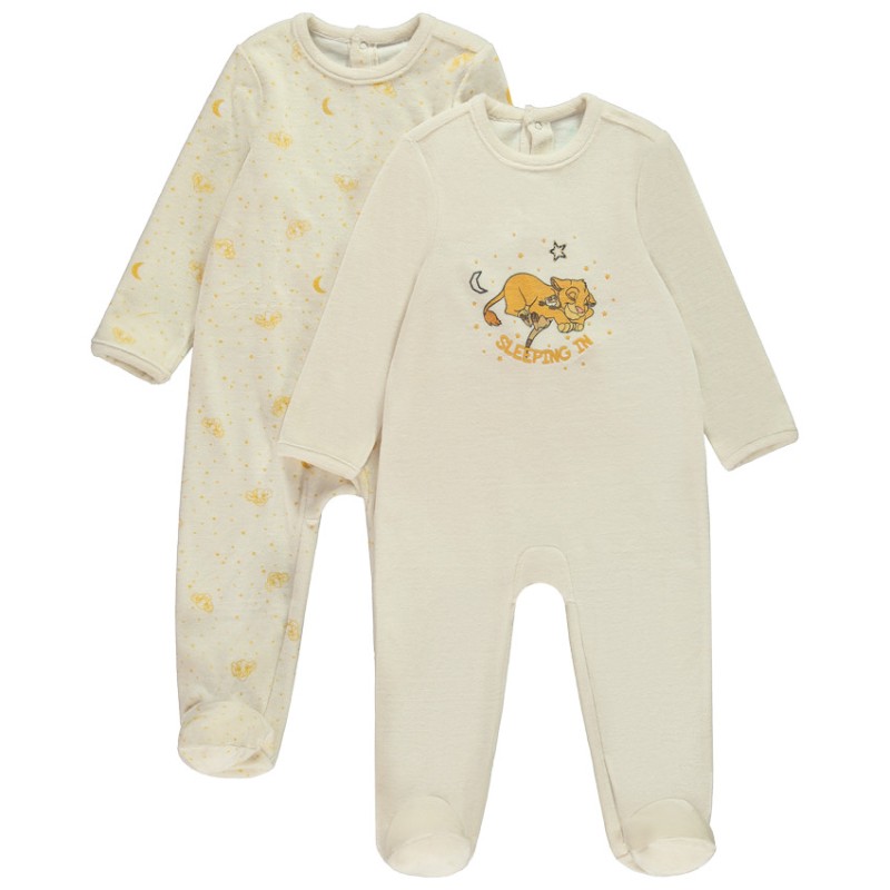Lot de 2 dors-bien en velours Le Roi Lion Disney pour bébé a