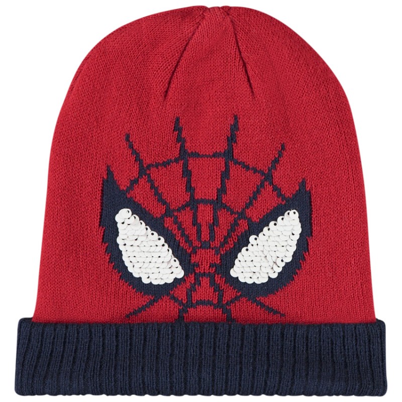 Bonnet Spider-Man Marvel avec sequins magiques garçon