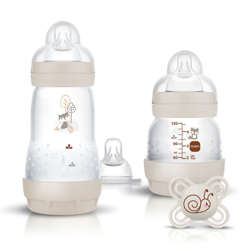 Starter Kit naissance 2 biberons + sucette silicone Perfect 