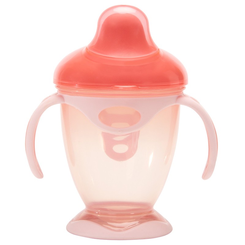 Tasse d'apprentissage à anses 180 ml rose