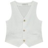 Gilet serveur en toile avec poches garçon