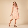 Robe portefeuille d'allaitement imprimé floral pour femme