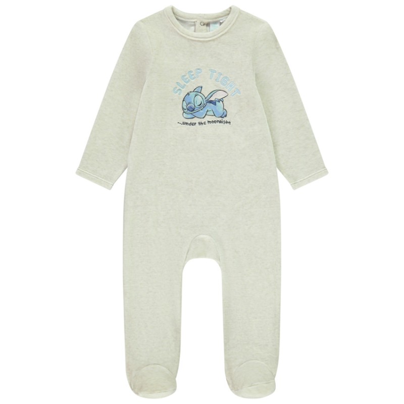 Dors-bien velours Stitch Disney pour bébé garçon avec ouvert