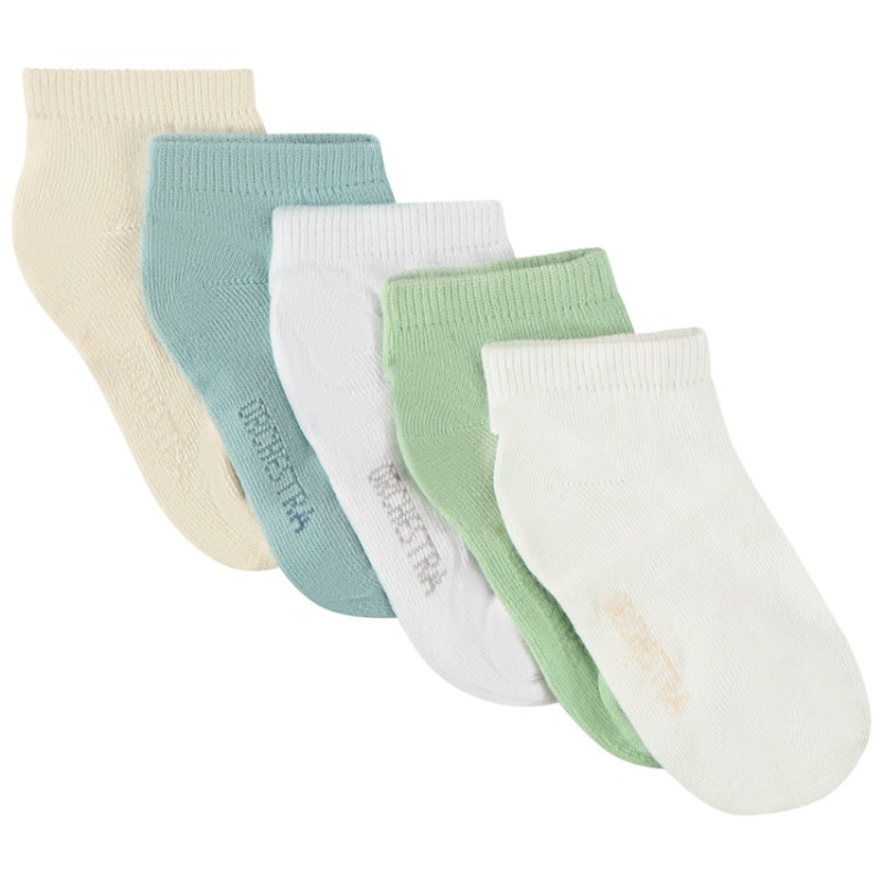 Lot de 5 paires de socquettes unies pour bébé garçon