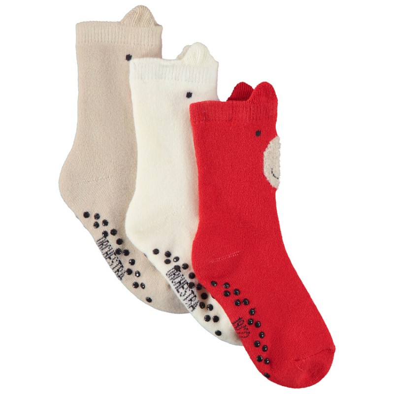 Lot de 3 paires de chaussettes hautes ludique pour bébé garç