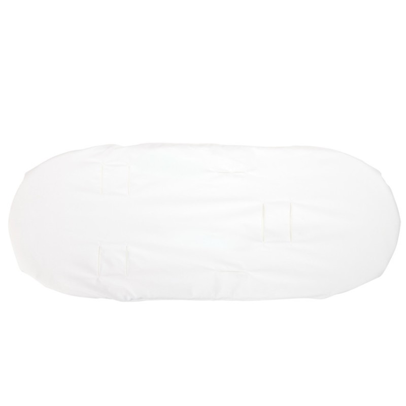 Drap-housse 2 en 1 pour nacelle 30 x 75 cm blanc