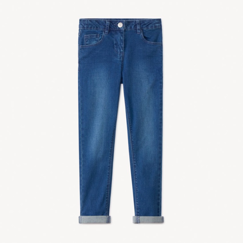 Jean skinny uni en denim fille