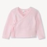 Gilet en tricot effet cache-cœur pour bébé fille prématurée