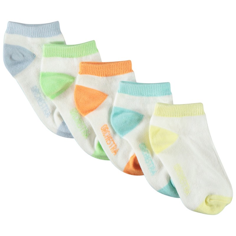 Lot de 5 paires de chaussettes courtes pour bébé garçon