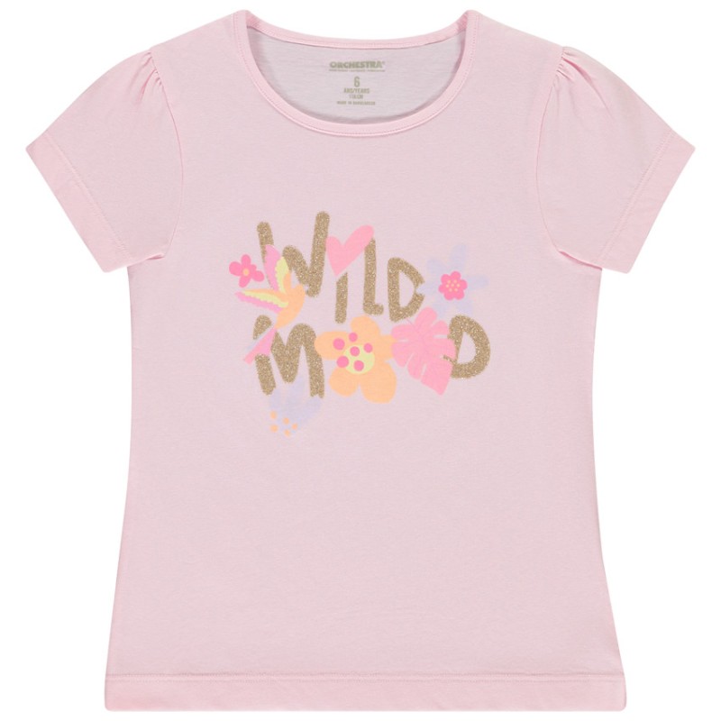 T-shirt manches courtes print fantaisie fille