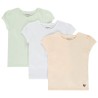 Lot de 3 t-shirts manches courtes unis fille