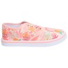 Baskets basses en toile imprimé tropical fille