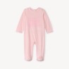 Dors-bien en velours print "Mummy's girl" pour bébé fille