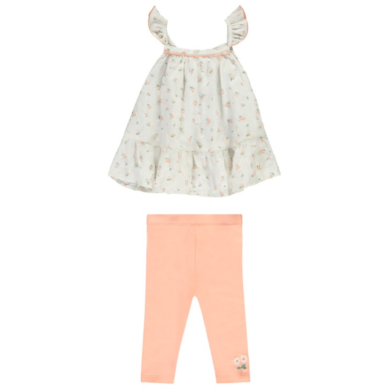 Ensemble tunique + caleçon long fantaisie pour bébé fille