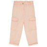 Pantalon uni style cargo pour bébé fille