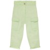 Pantalon uni style cargo pour bébé fille