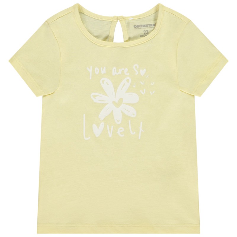 T-shirt manches courtes avec print fantaisie pour bébé fille