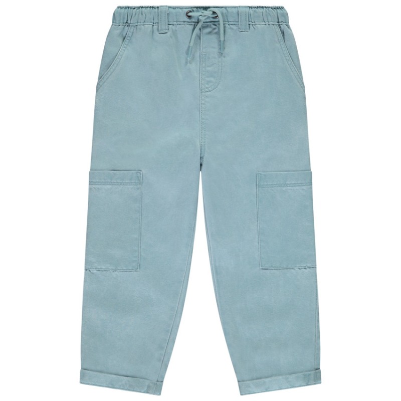 Pantalon droit uni à poches latérales pour bébé garçon