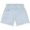Short évasé en seersucker rayé fille