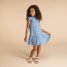 Robe manches courtes imprimé fleuri fille