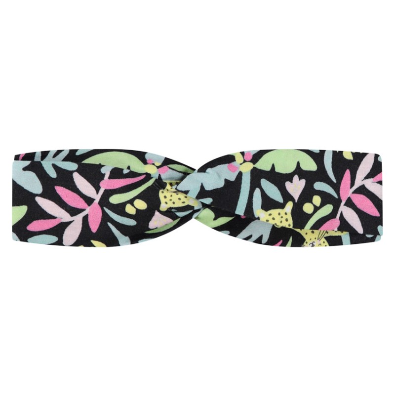 Bandeau effet torsadé imprimé fantaisie pour bébé fille