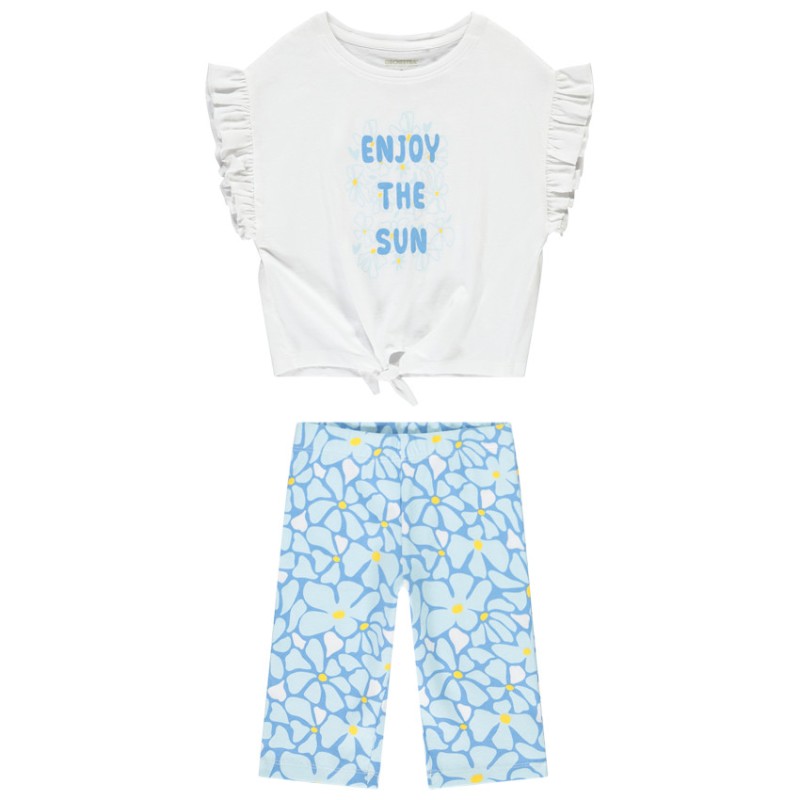 Ensemble t-shirt manches courtes + caleçon fantaisie pour fi