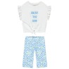 Ensemble t-shirt manches courtes + caleçon fantaisie pour fi