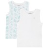 Lot de 2 maillots de corps débardeurs à palmiers garçon