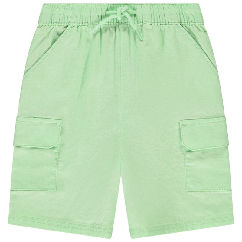 Bermuda uni avec poches pour bébé garçon