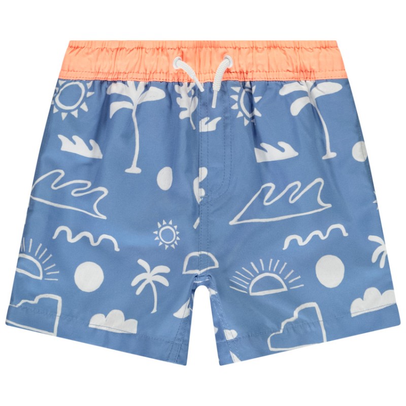Short de bain imprimé fantaisie estival garçon