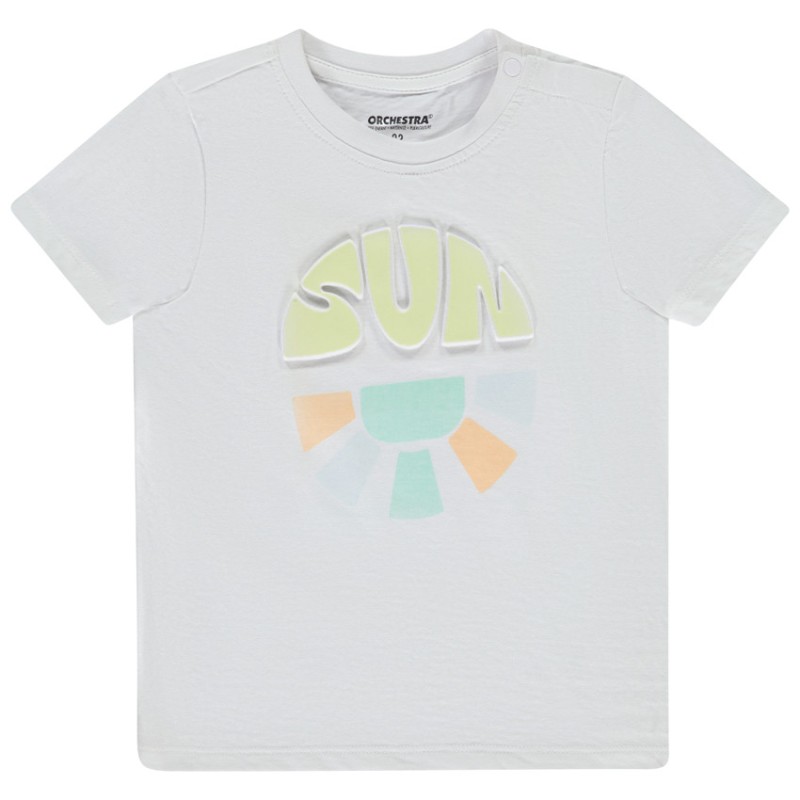 T-shirt manches courtes print embossé pour bébé garçon
