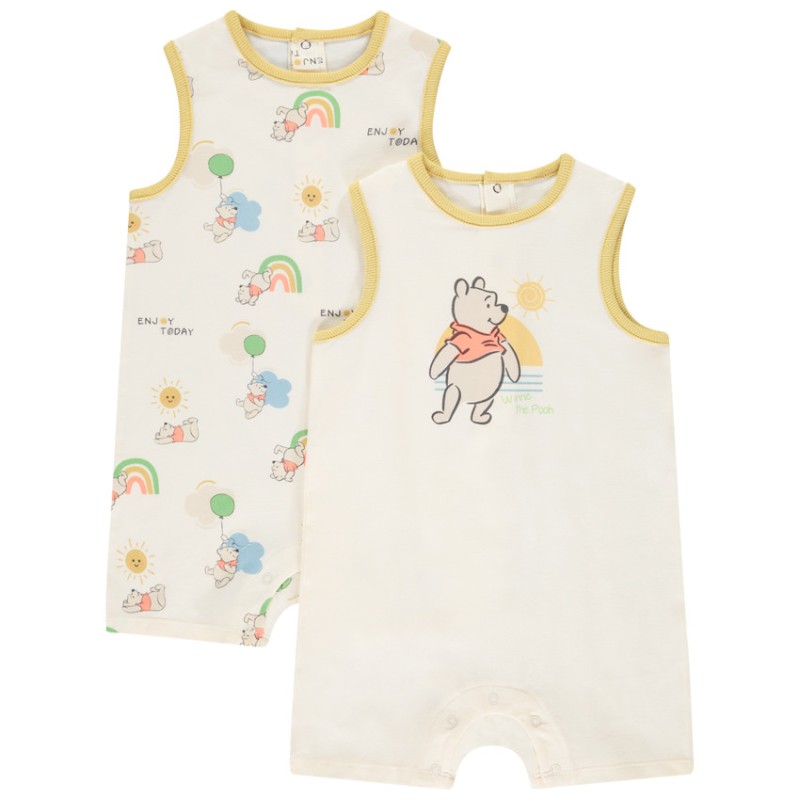 Lot de 2 combishorts Winnie l'Ourson Disney pour bébé garçon