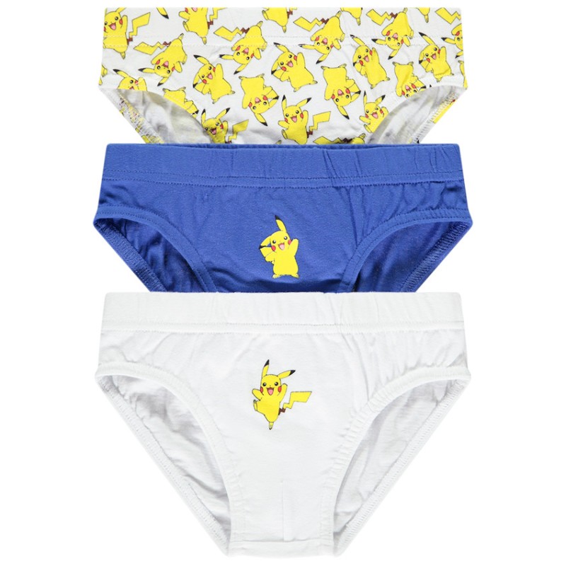 Lot de 3 slips Pikachu Pokémon garçon