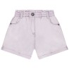 Short uni à taille mockée fille