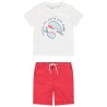 Ensemble 2 pièces motif baleines pour bébé garçon
