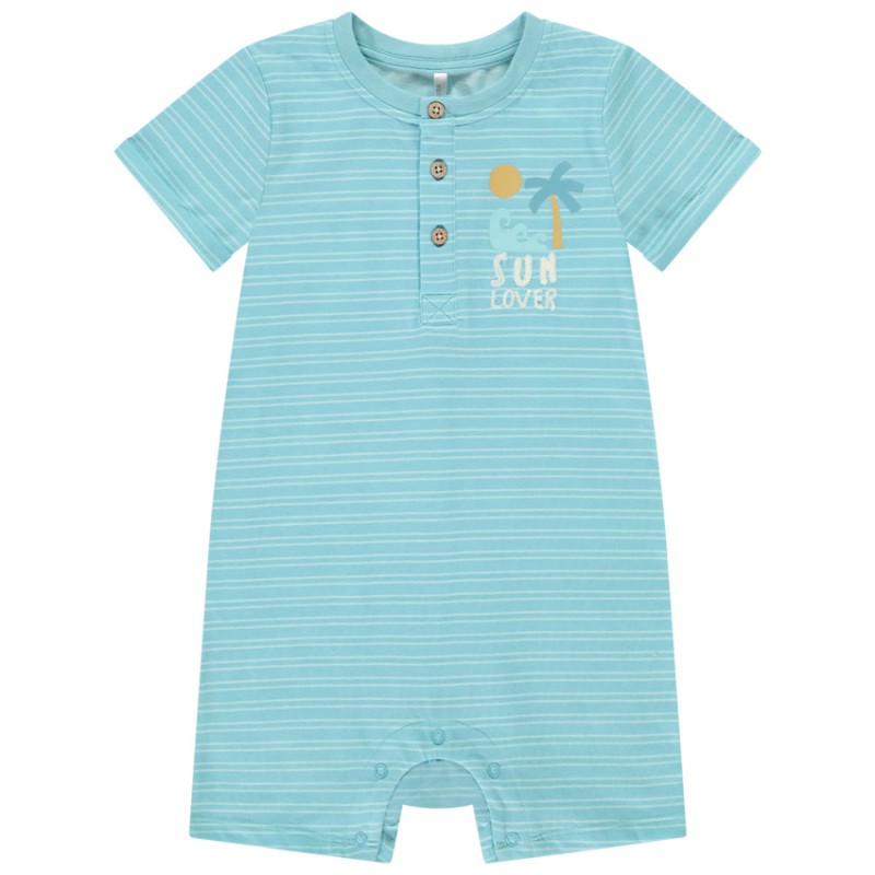 Combishort rayée et printée pour bébé garçon