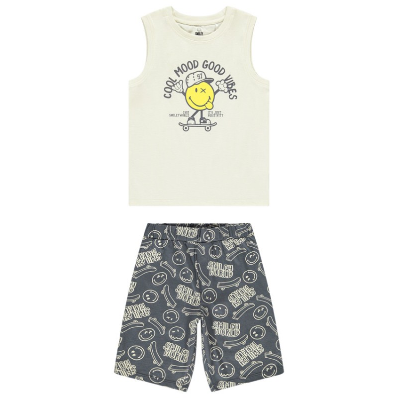 Set pyjama court 2 pièces SmileyWorld garçon